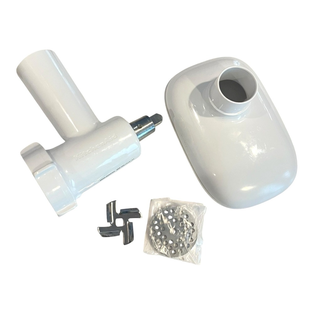 KitchenAid Stand Mixer Food Grinder Attachment White KSMFGA